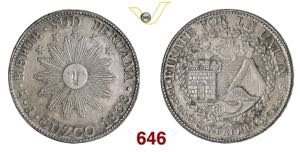 PERU  8 Reales  1838  Cuzco  Kr.  170.4   ... 