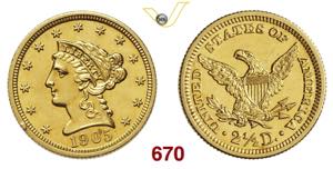 U.S.A.  2,5 Dollari  1905  Fb.  336   Au  g ... 