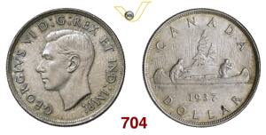 CANADA  GIORGIO VI  (1937-1952)  Dollaro  ... 