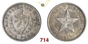 CUBA  REPUBBLICA  (1910-1936)  1 Peso  1932  ... 