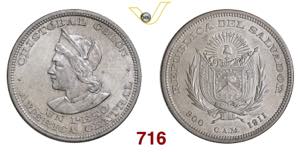 EL SALVADOR  REPUBBLICA  (1841-1931)  1 Peso ... 