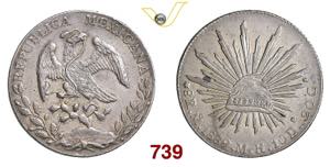 MESSICO  REPUBBLICA  8 Reales  1889  Mexico ... 