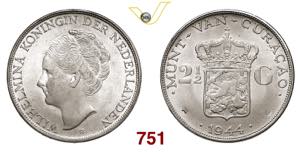 OLANDA  GUGLIELMINA  (1880-1948)  2,5 Gulden ... 