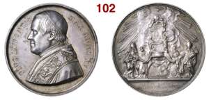 PIO IX  (1846-1878)  Medaglia A. XV   Bart. ... 