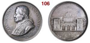 PIO IX  (1846-1878)  Medaglia A. XXV/1870   ... 