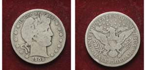 U.S.A., 1/2 DOLLARD 1909s, KM 116