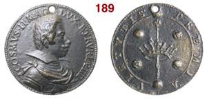 COSIMO II DE MEDICI  (1608-1621)  Medaglia ... 