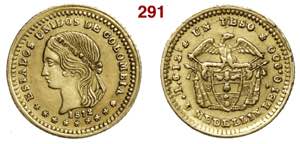 COLOMBIA  UNITED STATES  (1862-1886)  1 Peso ... 