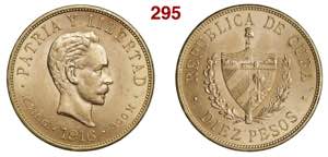 CUBA  REPUBLIC  10 Pesos 1916  Philadelphia  ... 