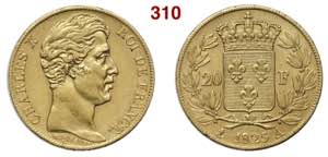 FRANCE  CARLO X  (1824-1830)  20 Francs 1825 ... 