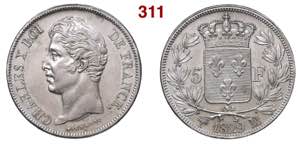 FRANCE  CARLO X  (1824-1830)  5 Francs 1829  ... 