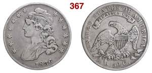 U.S.A.  50 Cents 1836  Philadelphia   Ag  g ... 