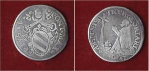 ROMA - PIO V (1566 - 1572) TESTONE, M. 3