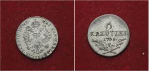 AUSTRIA, 6 KREUZER 1795 F, KM 2127