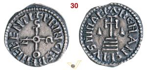 (§) BENEVENTO - SICONE, Principe  (817-832) ... 