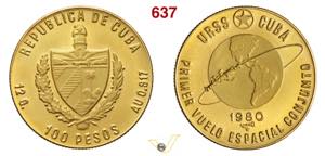 CUBA -  REPUBBLICA  100 Pesos 1980 per il ... 