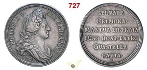 FILIPPO V DI SPAGNA  (1700-1746)  Medaglia ... 