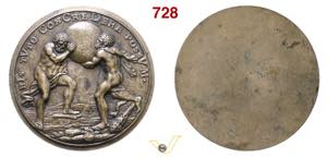 CARLO VI  (1711-1740)  Medaglia uniface ... 
