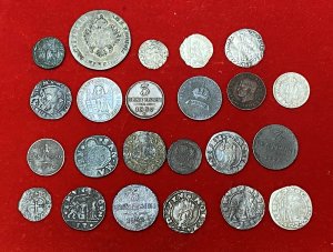 (§) 23 monete veneziane di piccolo modulo ... 