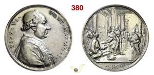 ROMA  PIO VI  (1775-1799)  Medaglia 1775 A. ... 