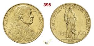 ROMA  PIO XI  (1922-1939)  100 Lire 1936 XV  ... 