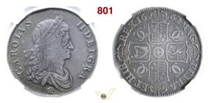 GRAN BRETAGNA  CARLO II  (1660-1685)  Corona ... 