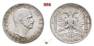  10 e 5 Lek 1939 XVII - Mezza Rupia 1910, ... 