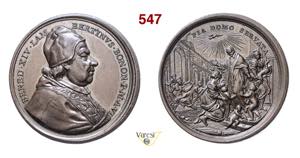 BENEDETTO XIV  (1740-1758)  A. VI  Ae  mm 40 ... 