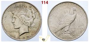 US dollaro 1922 Filadelfia, AG, ex PCGS ... 