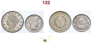 US V cents 1888 Liberty head (Spl+); 1 Dime ... 