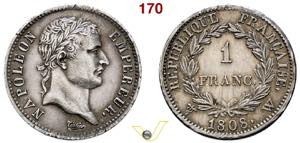 Impero Francese (1804-1814) 1 Franco 1808 W ... 