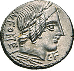 FONTEIA - Man. Fonteius C.f.  (85 a.C.)  ... 