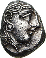 ATTICA - ATENE  (393-300 a.C.)  Tetradramma. ... 