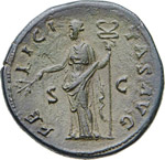 ADRIANO  (117-138)  Sesterzio.  D/ ... 
