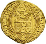 PIO II (1458-1464) Ducato.  D/ Stemma  R/ ... 