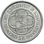 SVIZZERA - T.F.    5 Franchi 1865 ... 