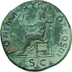 ADRIANO (117-138) Sesterzio.  D/ ... 