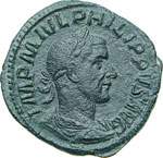 FILIPPO I L´ARABO (244-249) Sesterzio.  D/ ... 