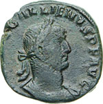 GALLIENO (254-268) Sesterzio.  D/ Busto ... 