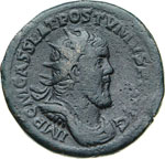 POSTUMO (259-268) Doppio Sesterzio.  D/ ... 
