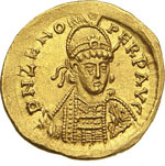 ZENO (474-491) Solido, Costantinopoli.  D/ ... 
