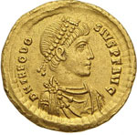 TEODOSIO I (379-395) Solido, Costantinopoli. ... 
