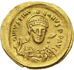 GIUSTINIANO I (527-565) Solido, ... 