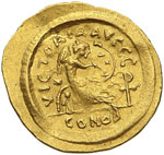 GIUSTINIANO (527-565) Semisse, ... 
