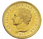 SAVOIA CARLO FELICE (1821-1831) 80 Lire 1824 ... 