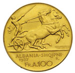 ALBANIA  ZOG I (1925-1939) 100 ... 