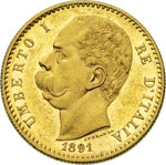 SAVOIA UMBERTO I (1878-1900) 50 Lire 1891 ... 