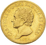 SAVOIA CARLO FELICE (1821-1831) 20 Lire 1824 ... 