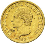SAVOIA CARLO FELICE (1821-1831) 20 Lire 1827 ... 