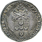 PIO II  (1458-1464)  Grosso, Roma.  D/ ... 